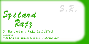 szilard rajz business card